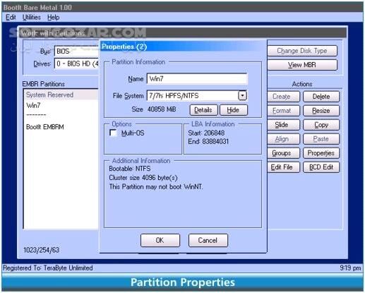 دانلود TeraByte Unlimited BootIt Bare Metal 1.92 - دانلود پارتیشن بندی و مدیریت بوت - سافت گذر