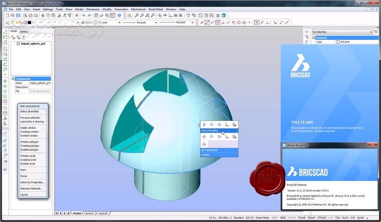 دانلود Bricsys BricsCAD Platinum 20.2.10.1 / Ultimate 25.2.09.2 - دانلود نقشه کشی حرفه ای بریکس کد - سافت گذر