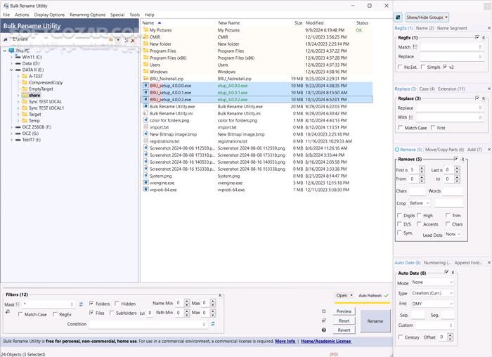 دانلود Bulk Rename Utility 4.1.0.0 Commercial - دانلود تغییر نام دسته‌جمعی فایل‌ها - سافت گذر