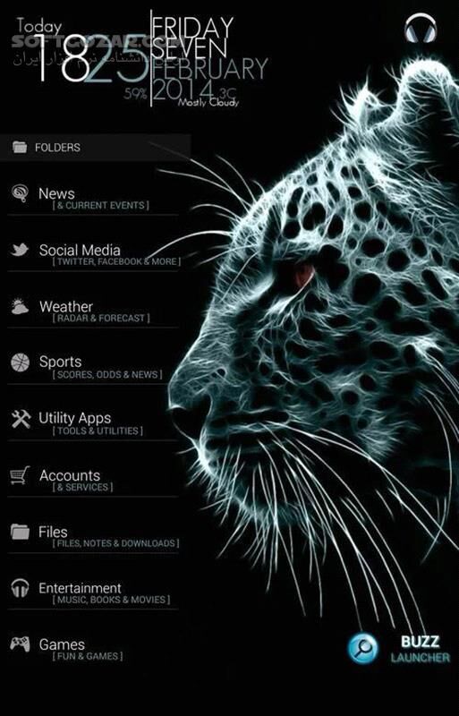 دانلود Buzz Launcher 1.9.7.07 for Android +4.0 - دانلود لانچر سبک باز برای اندروید - سافت گذر