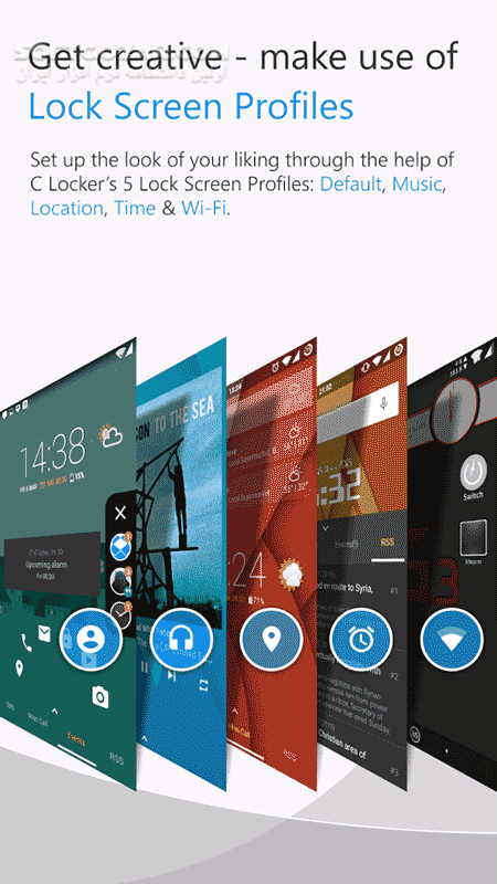 دانلود C Locker Pro 8.3.6.8 for Android +4.1 - دانلود قفل صفحه نمایش سی لوکر برای اندروید - سافت گذر