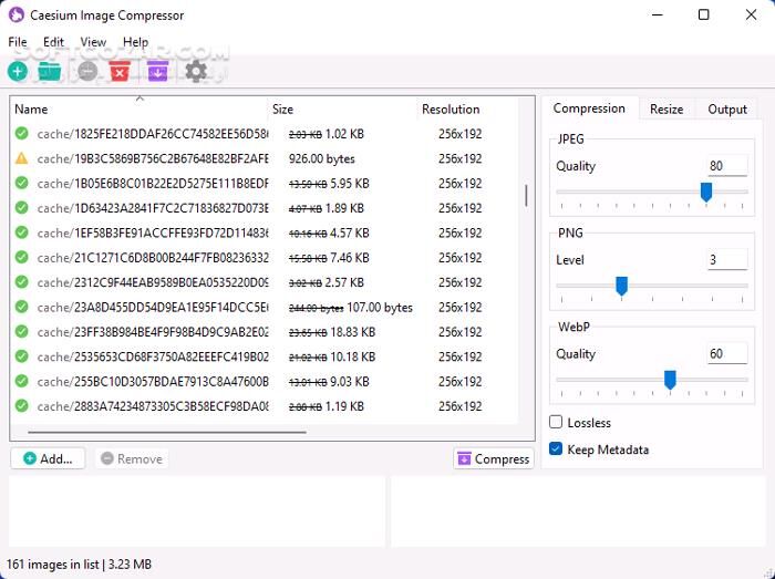 دانلود Caesium Image Compressor 2.8.3 - دانلود فشرده سازی عکس - سافت گذر