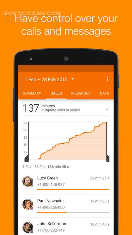 دانلود Callistics 2.7.1 Premium for Android +2.3 - دانلود گزارش تماس، پیام، دیتا برای اندروید - سافت گذر