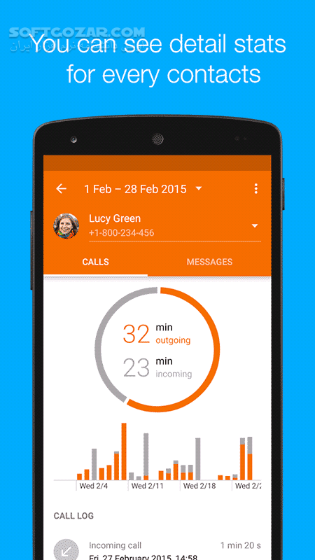 دانلود Callistics 2.7.1 Premium for Android +2.3 - دانلود گزارش تماس، پیام، دیتا برای اندروید - سافت گذر