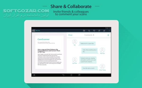 دانلود CamScanner Premium 7.5.5.251107000 for Android +5.0 - دانلود اسکنر موبایل برای اندروید - سافت گذر