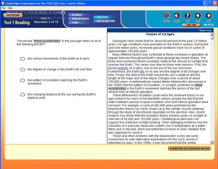 دانلود Cambridge Preparation For The TOEFL Test - 4th Edition - دانلود مجموعه آموزشی دانشگاه کمبریج جهت کسب آمادگی برای شرکت و گذراندن آزمون تافل - سافت گذر