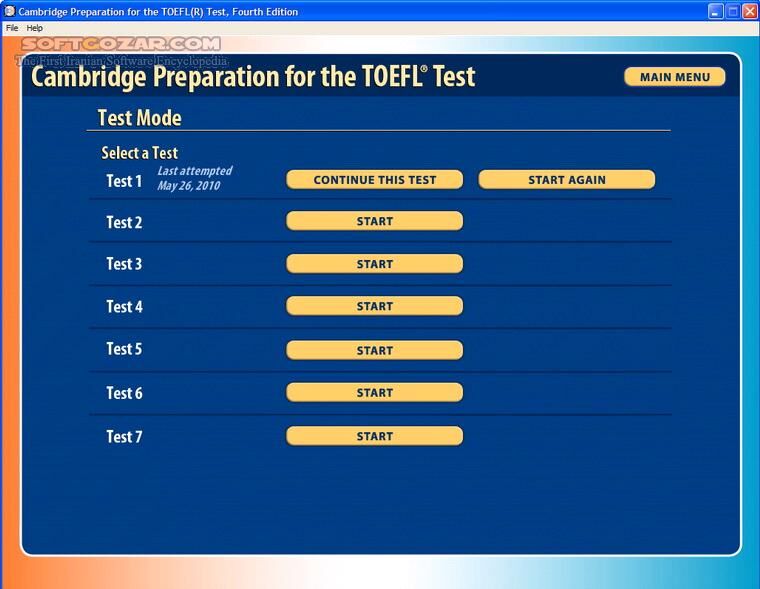 دانلود Cambridge Preparation For The TOEFL Test - 4th Edition - دانلود مجموعه آموزشی دانشگاه کمبریج جهت کسب آمادگی برای شرکت و گذراندن آزمون تافل - سافت گذر