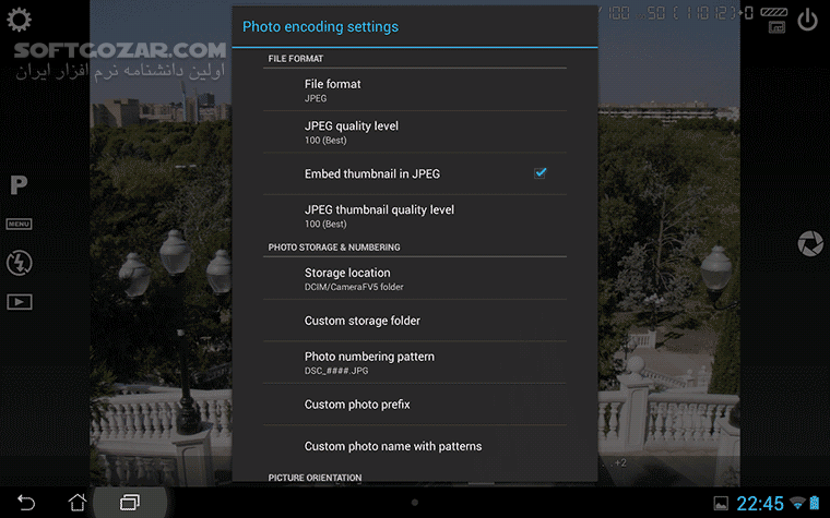 دانلود Camera FV 5.3.2 for Android +2.3 - دانلود دوربین اف وی برای اندروید - سافت گذر