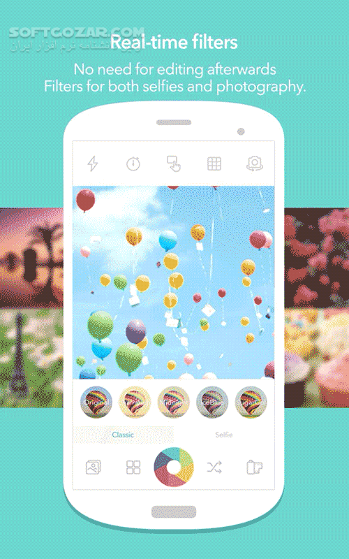 دانلود Candy Camera for Selfie 6.0.88 for Android +4.1 - دانلود تصویر برداری با افکت برای اندروید - سافت گذر