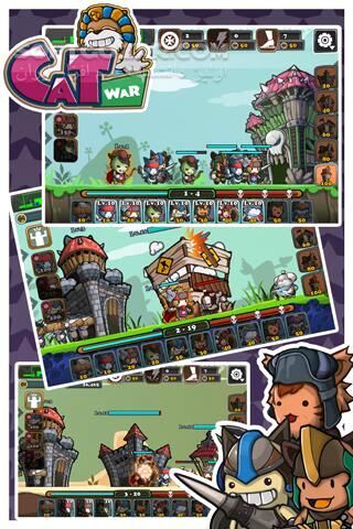 دانلود Cat War 1 v2.5 / 2 v2.0 for Android +2.3 - دانلود جنگ گربه ها 1 و 2 برای اندروید - سافت گذر