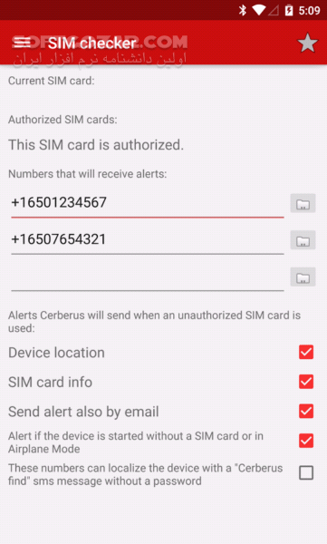 دانلود Cerberus anti theft 3.5.7 for Android +4.0 - دانلود بهترین و کاملترین برنامه برای ردیابی گوشی های سرقتی برای اندروید - سافت گذر