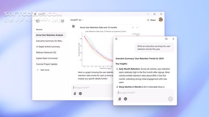 دانلود ChatGPT Desktop v1.1.0 - دانلود چت‌جی‌پی‌تی برای ویندوز - سافت گذر