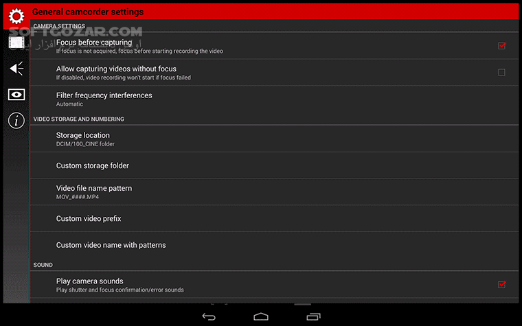 دانلود Cinema FV-5 1.52 for Android +4.0 - دانلود فیلمبرداری حرفه ای برای اندروید - سافت گذر
