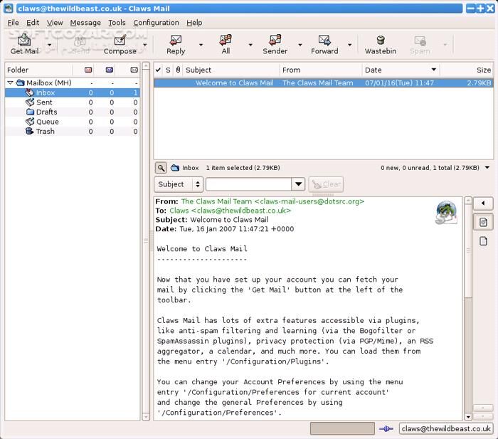 دانلود Claws Mail 4.3.1.1 - دانلود مدیریت ایمیل‌ - سافت گذر