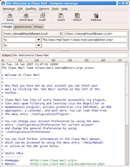 دانلود Claws Mail 4.3.1.1 - دانلود مدیریت ایمیل‌ - سافت گذر