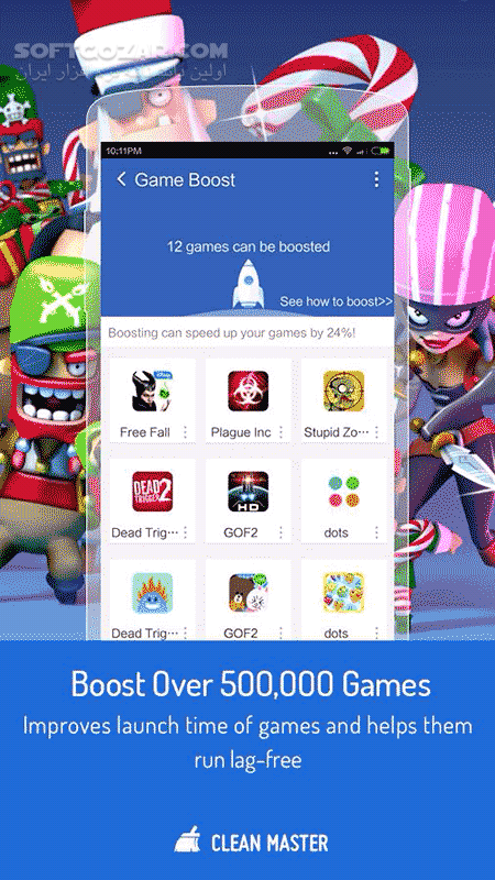 دانلود Clean Master 7.5.3 for Android +4.2 - دانلود حذف اطلاعات کلین مستر برای اندروید - سافت گذر