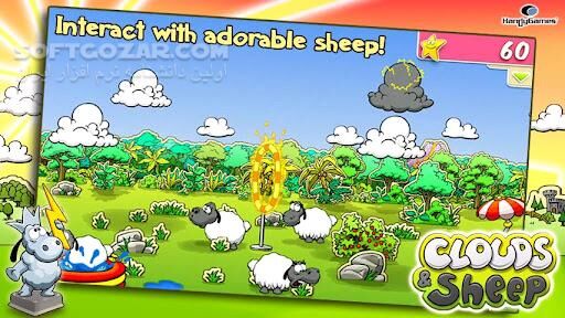 دانلود Clouds & Sheep 1 v1.10.3 / 2 v1.4.4 for Android +2.3 - دانلود ابرها و گوسفندان نسخه 1 و 2 برای اندروید - سافت گذر