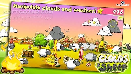 دانلود Clouds & Sheep 1 v1.10.3 / 2 v1.4.4 for Android +2.3 - دانلود ابرها و گوسفندان نسخه 1 و 2 برای اندروید - سافت گذر