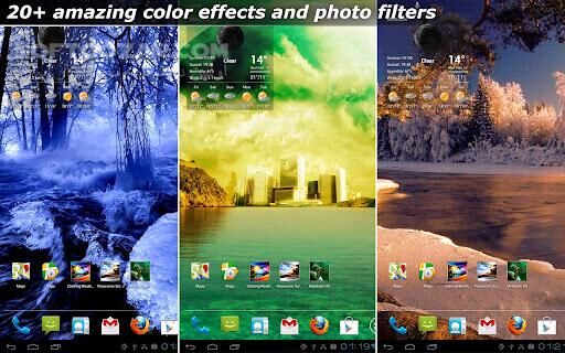 دانلود Coloring Weather Screen 1.4.2 for Android - دانلود نمایش آب و هوا در رنگ های مختلف برای اندروید - سافت گذر