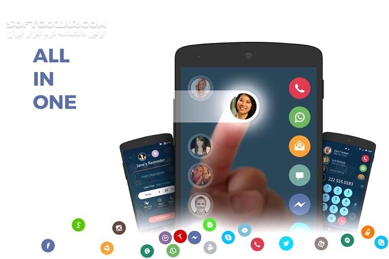 دانلود Contacts Phone Dialer Drupe 3.8.7 For android +4.1 - دانلود دروپ برای اندروید - سافت گذر