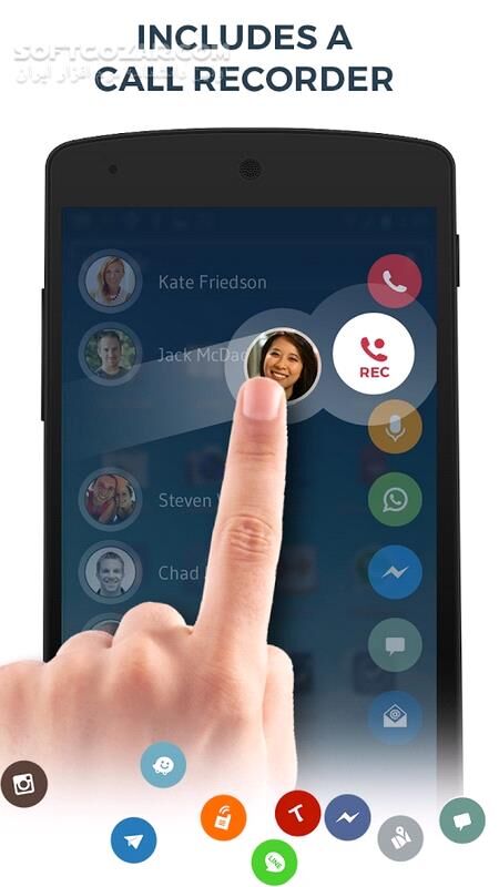 دانلود Contacts Phone Dialer Drupe 3.8.7 For android +4.1 - دانلود دروپ برای اندروید - سافت گذر