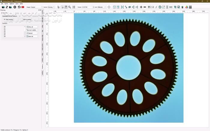 دانلود ContourTrace Professional 2.8.5 - دانلود تبدیل تصاویر پیکسلی به برداری - سافت گذر