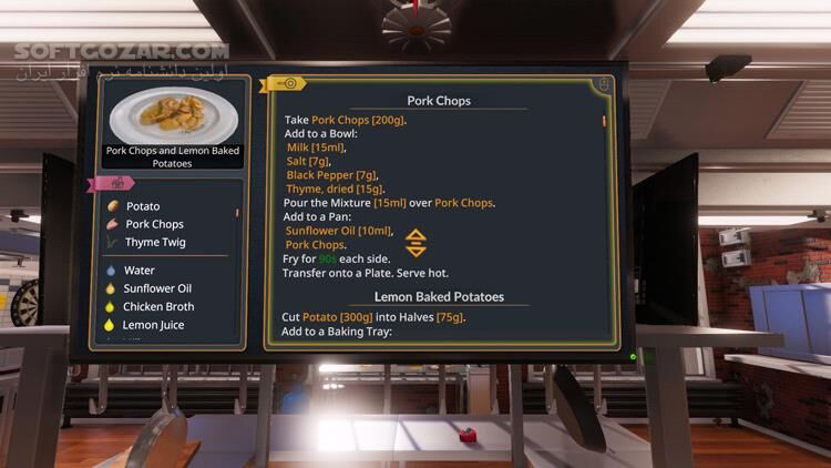 دانلود Cooking Simulator - Pizza - دانلود بازی آشپزی برای کامپیوتر - سافت گذر