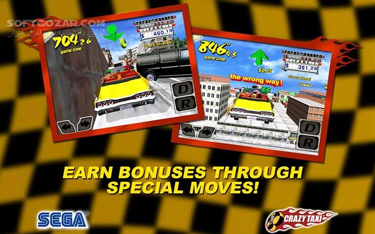 دانلود Crazy Taxi 1.52 for Android +2.3 - دانلود بازی تاکسی دیوانه برای اندروید - سافت گذر