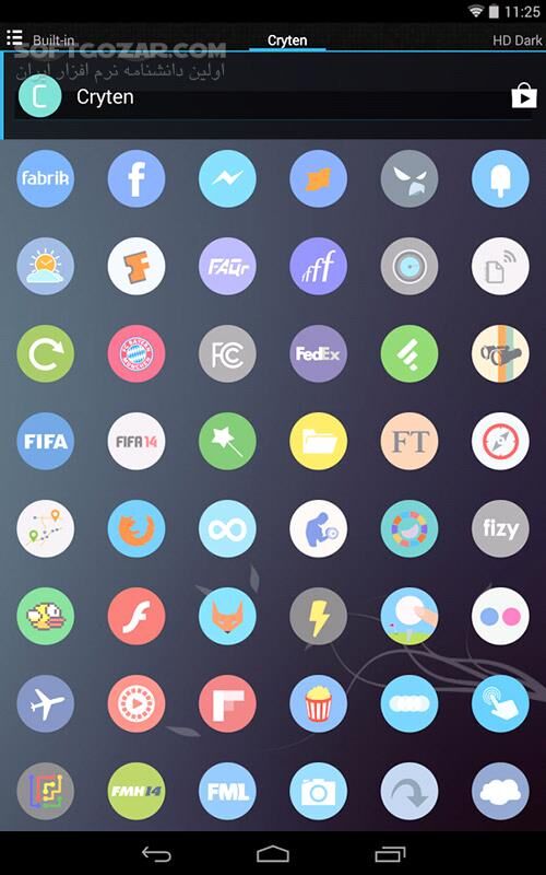 دانلود Cryten 20.9.0 for Android +4.0 - دانلود پک آیکون کرایتن برای اندروید - سافت گذر