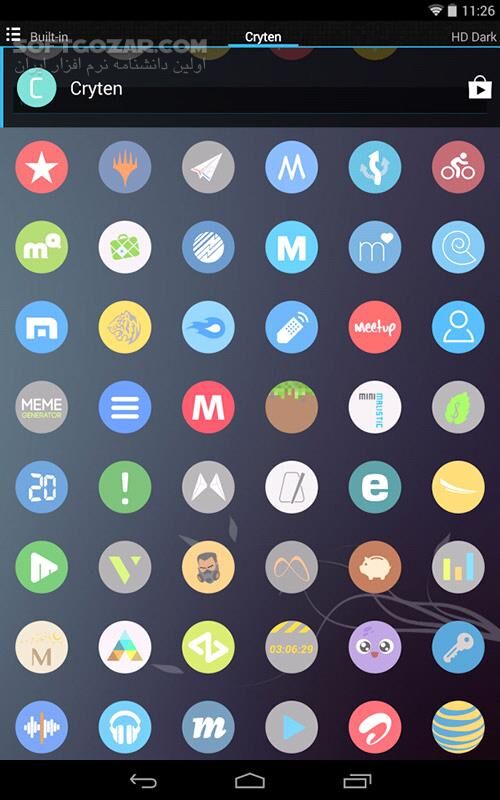 دانلود Cryten 20.9.0 for Android +4.0 - دانلود پک آیکون کرایتن برای اندروید - سافت گذر