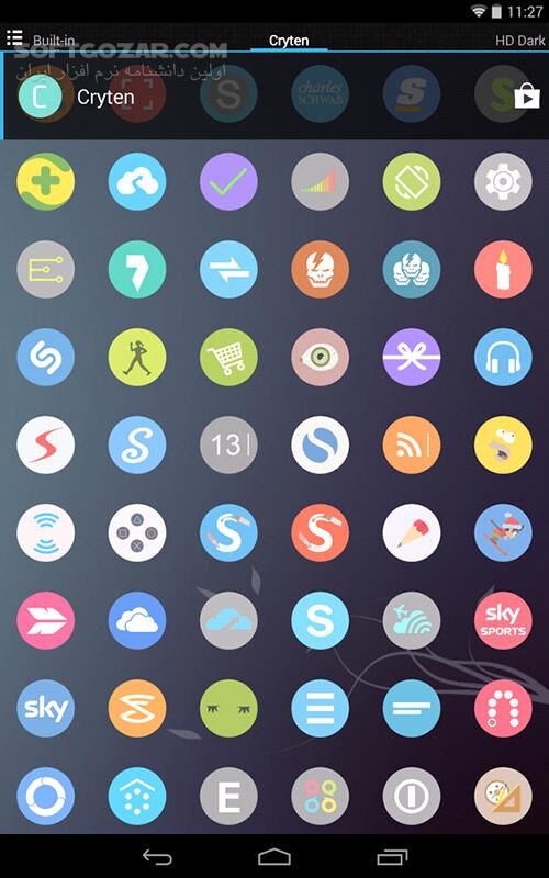 دانلود Cryten 20.9.0 for Android +4.0 - دانلود پک آیکون کرایتن برای اندروید - سافت گذر