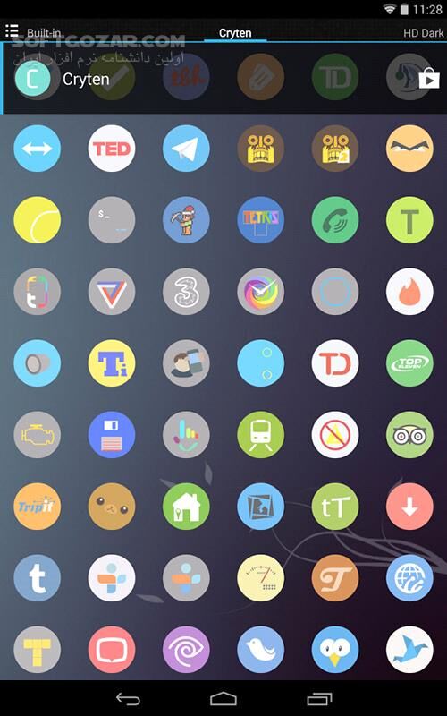 دانلود Cryten 20.9.0 for Android +4.0 - دانلود پک آیکون کرایتن برای اندروید - سافت گذر