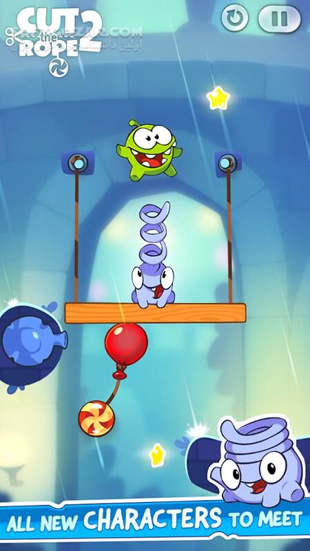 دانلود Cut the Rope 2 v1.33.0 for Android +4.0 - دانلود بازی بریدن طناب برای اندروید - سافت گذر