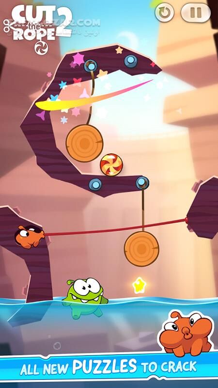 دانلود Cut the Rope 2 v1.33.0 for Android +4.0 - دانلود بازی بریدن طناب برای اندروید - سافت گذر