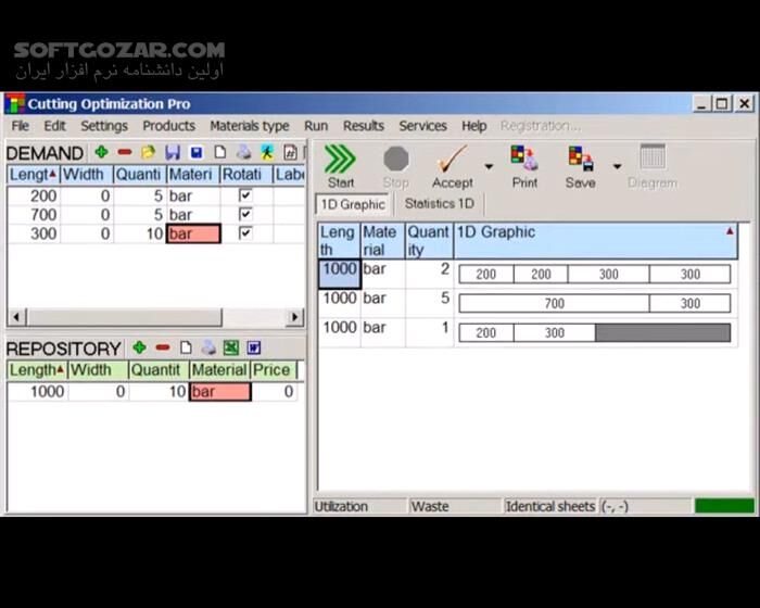دانلود Cutting Optimization Pro 5.18.15 - دانلود برش قطعات صنعتی - سافت گذر