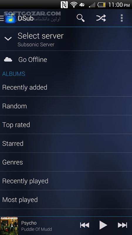 دانلود DSub 5.3.5 for Android +4.0 - دانلود موزیک پلیر آنلاین برای اندروید - سافت گذر