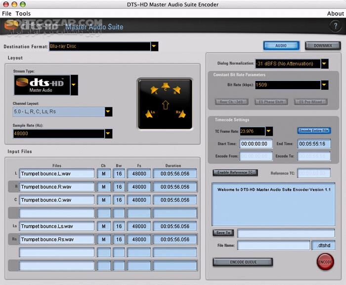 دانلود DTS-HD Master Audio Suite 2.60.22 Full + Portable - دانلود تولید و مدیریت دیسک های بلوری و DTS - سافت گذر