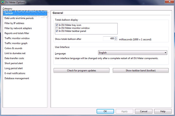 دانلود DU Meter 9.01 - دانلود محاسبه پهنای باند - سافت گذر