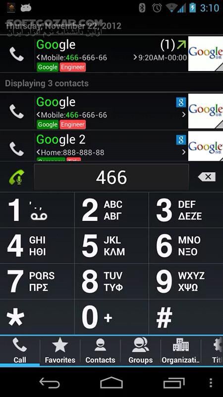 دانلود DW Contacts & Phone & Dialer 3.1.7.5 pro for Android +2.1 - دانلود دفترچه تلفن و شماره گیر برای اندروید - سافت گذر