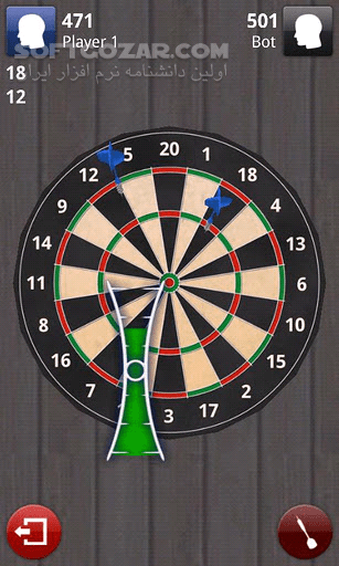 دانلود Darts 3D 1.1.12 for Android +2.3 - دانلود شبیه‌سازی پیشرفته یک نفره و چند نفره بازی دارت برای اندروید - سافت گذر