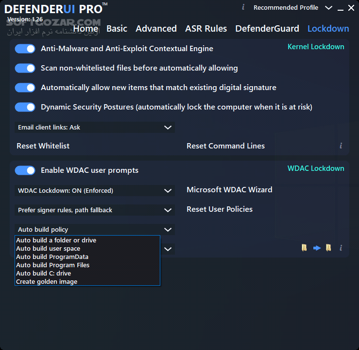 دانلود DefenderUI 1.22 DefenderUI 1.22 - دانلود افزایش کارایی ویندوز دیفندر - سافت گذر