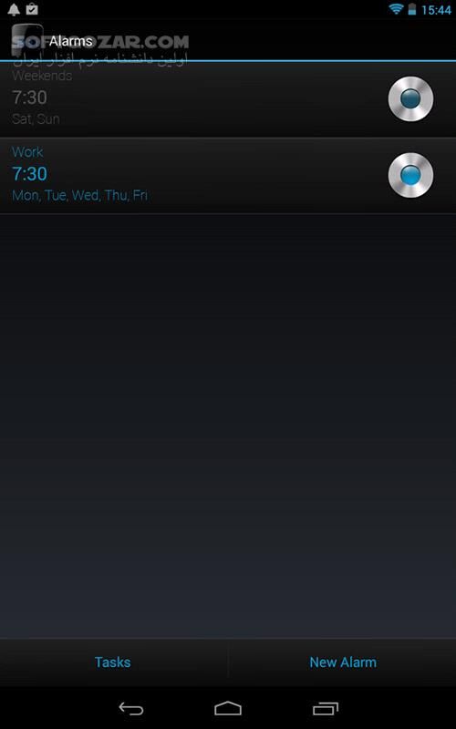 دانلود Digital Alarm Clock PRO 10.4 for Android +2.3 - دانلود ساعت LED گوشی برای اندروید - سافت گذر
