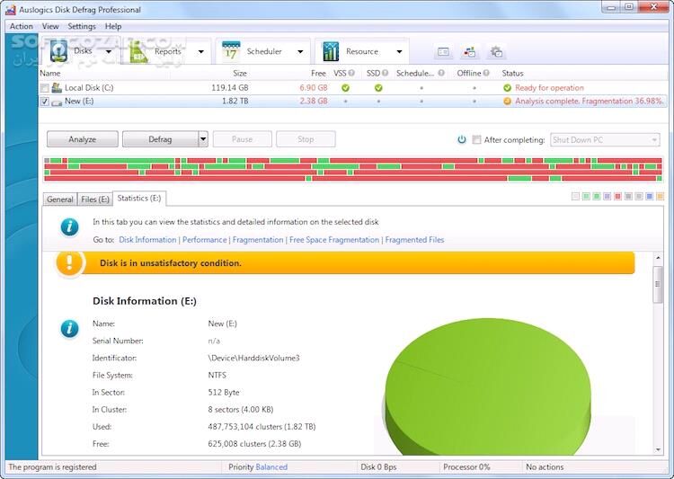 دانلود Auslogics Disk Defrag Professional 12.1.0 / Ultimate 4.13.0.2 - دانلود دفرگ کردن هارد - سافت گذر