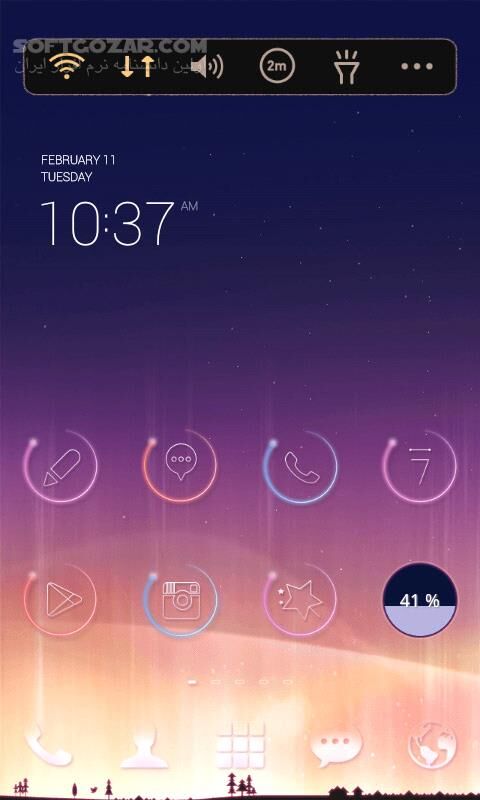 دانلود LINE Launcher 2.4.38 for Android +4.0 - دانلود لانچر زیبا! برای اندروید - سافت گذر