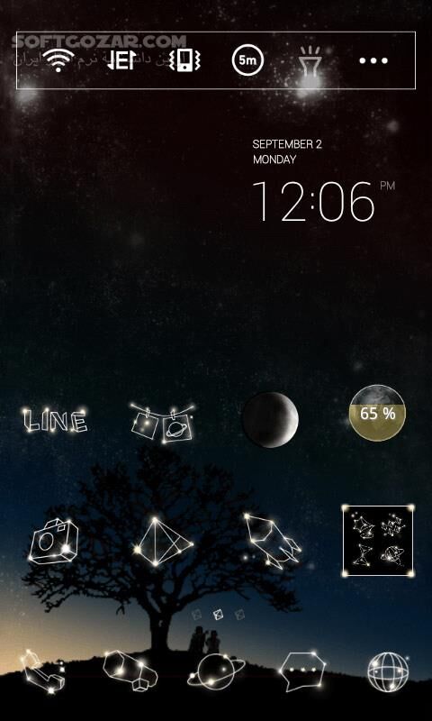 دانلود LINE Launcher 2.4.38 for Android +4.0 - دانلود لانچر زیبا! برای اندروید - سافت گذر