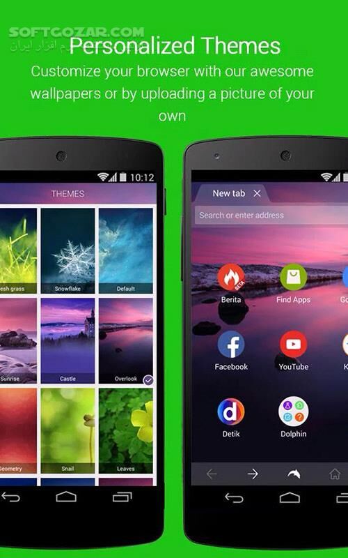 دانلود Dolphin Browser 12.4.0 for Android +2.3 - دانلود مرورگر دلفین برای اندروید - سافت گذر
