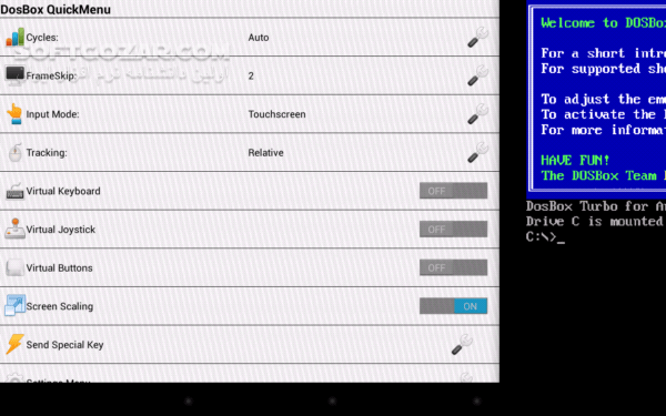دانلود DosBox Turbo  2.2.0 for Android +2.2 - دانلود شبیه ساز سیستم عامل داس برای اندروید برای اندروید - سافت گذر