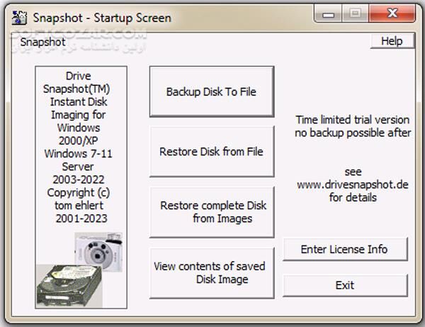 دانلود Drive SnapShot 1.50.0.1766 - دانلود تهیه نسخه پشتیبان از اطلاعات کامپیوتر - سافت گذر