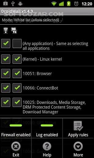 دانلود DroidWall 1.5.7 for Android - دانلود فایروال قدرتمند اندروید برای اندروید - سافت گذر