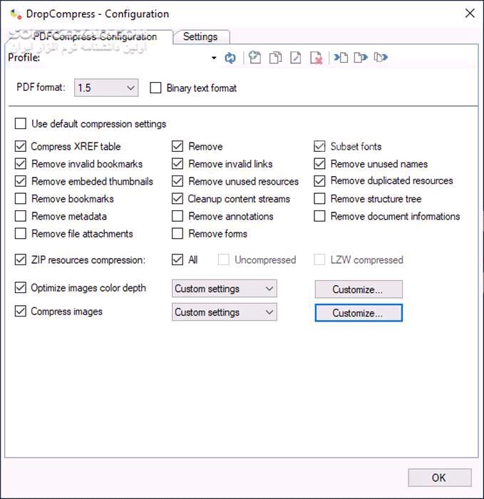 دانلود DropCompress 1.2.15 - دانلود فشرده‌سازی پی‌دی‌اف - سافت گذر